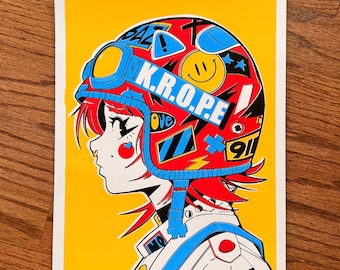 Helmet girl