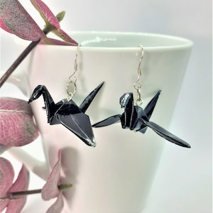 ORIGAMI crane earrings. Origami earrings. Choose your color. Waterproof.