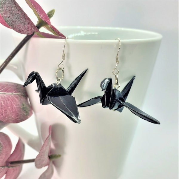 ORIGAMI crane earrings. Origami earrings. Choose your color. Waterproof.