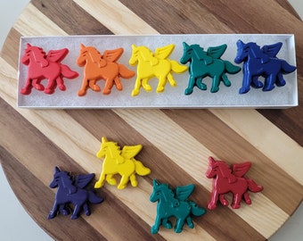 Unicorn Crayons, Party Favors, Kids' Gift, Stocking Stuffer