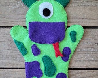 Felt Alien Hand Puppet: Kids Funny Monster Toy - Etsy