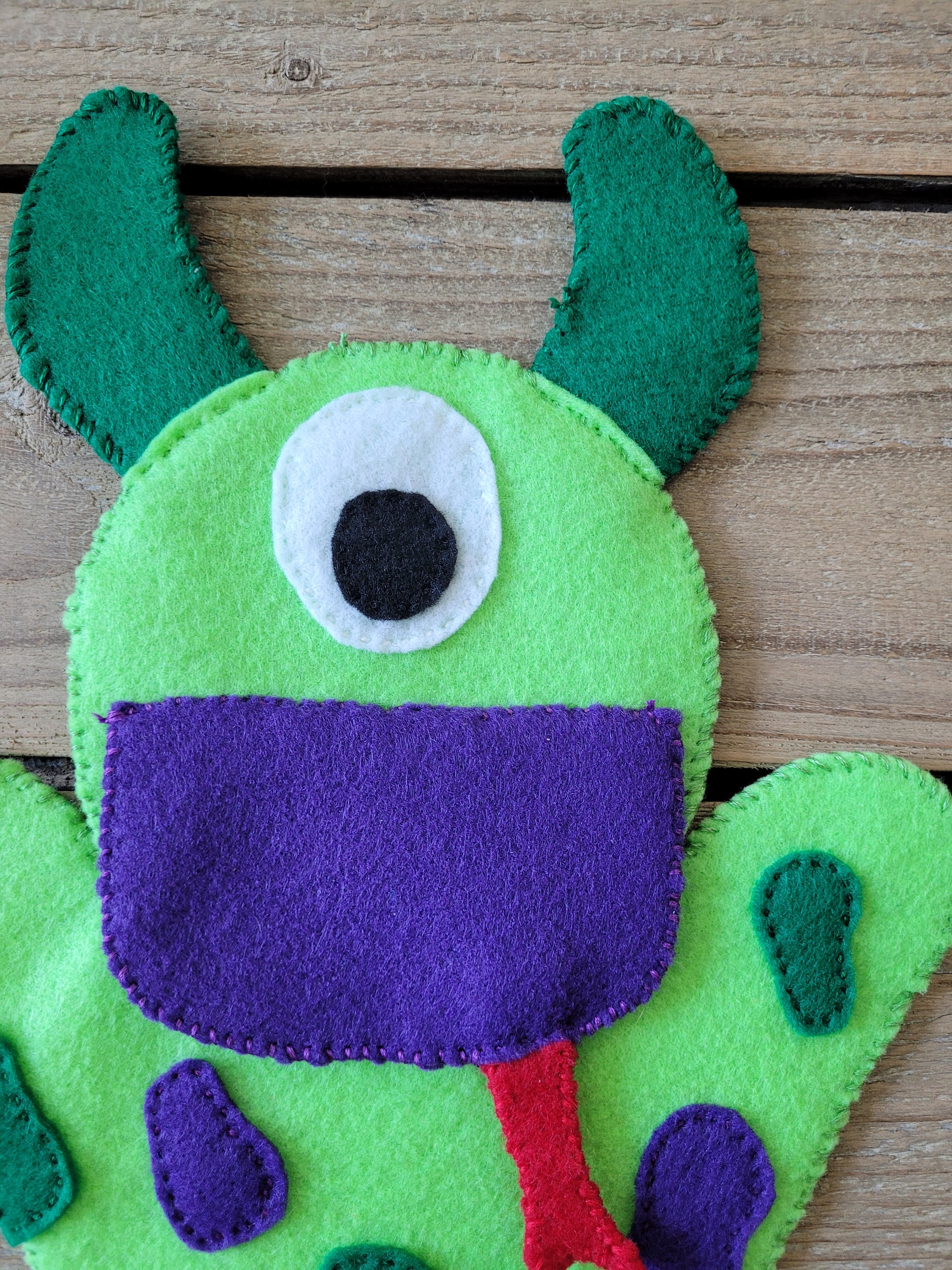 Felt Alien Hand Puppet: Kids Funny Monster Toy - Etsy