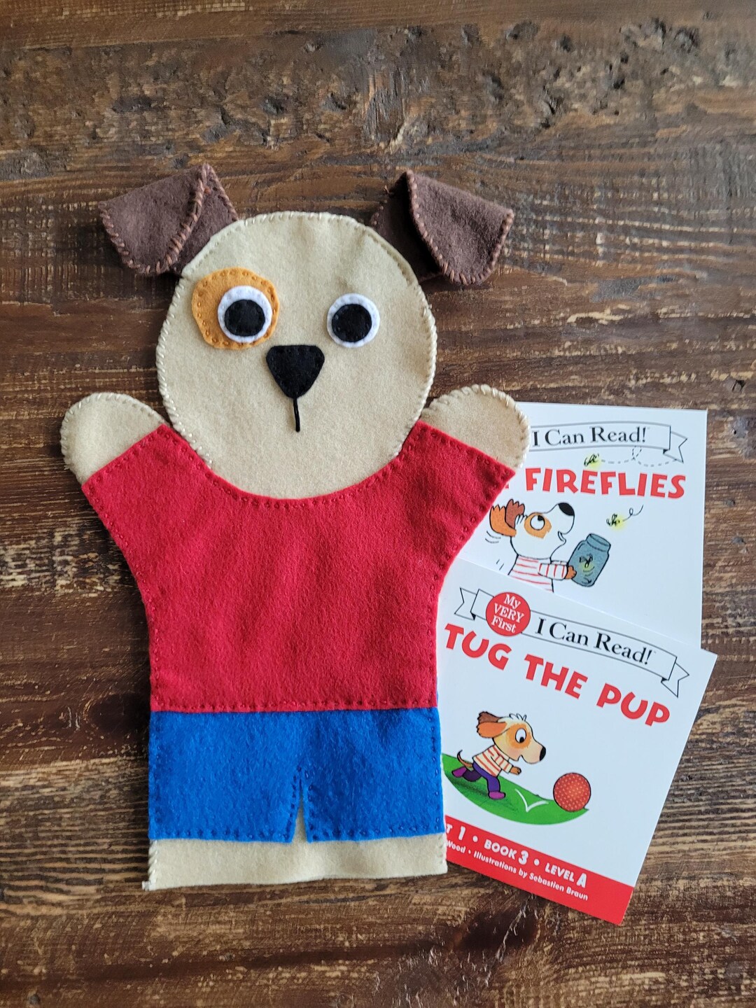 Puppy Book and Puppet Set for Young Readers, Reading Supply - Etsy