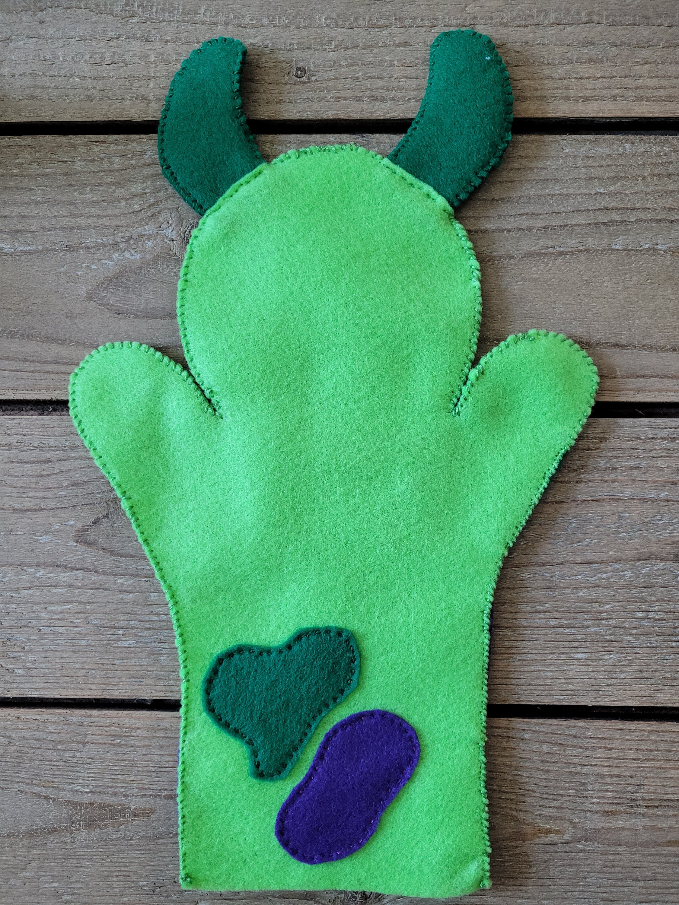 Felt Alien Hand Puppet: Kids Funny Monster Toy - Etsy