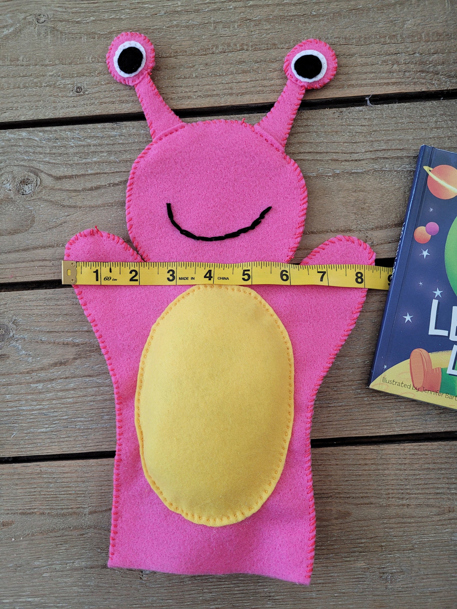 Handmade Felt Alien Puppet & Storybook Set: Preschool Learning Toy - Etsy