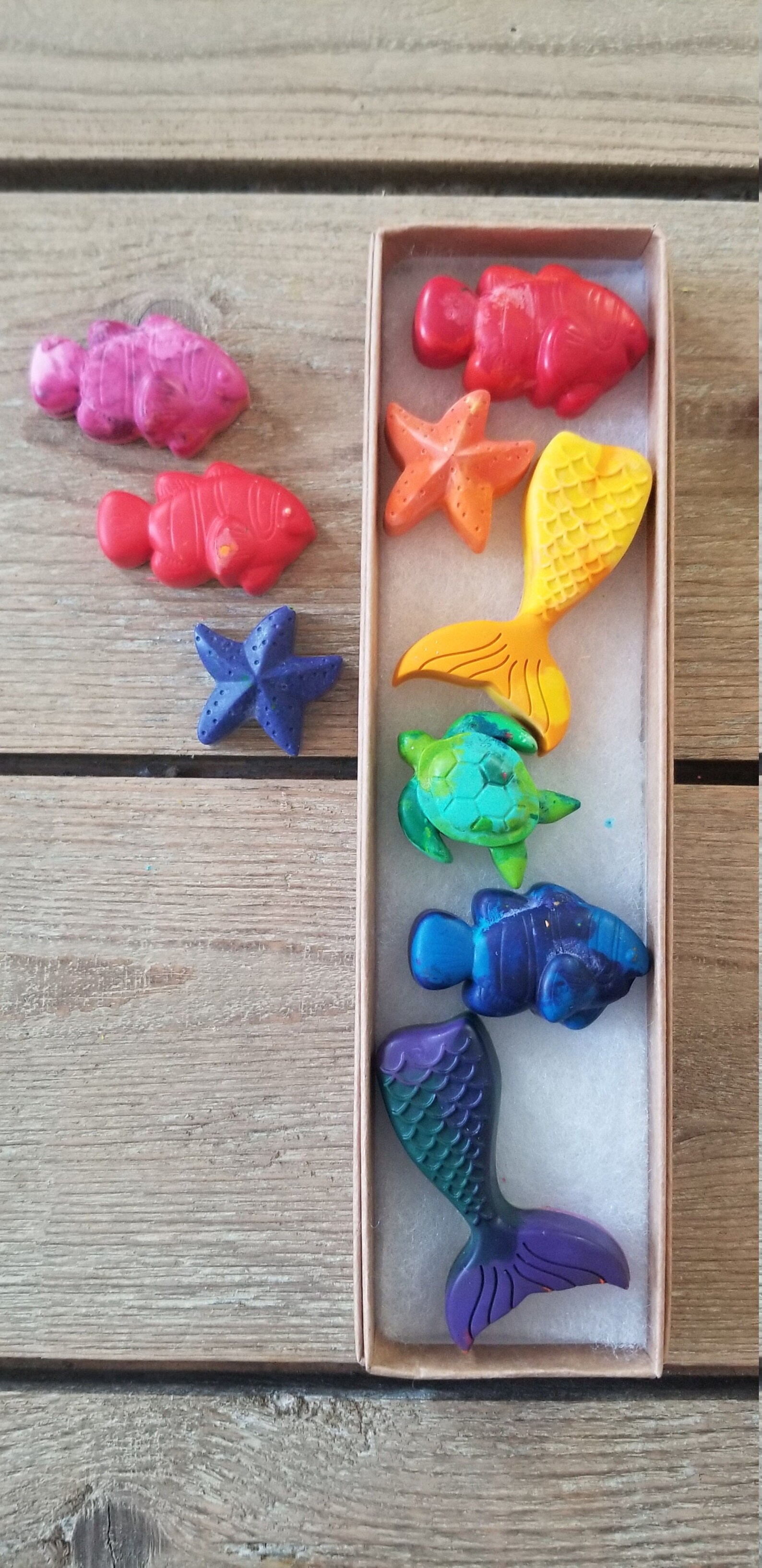 Mermaid Crayons Shaped Crayons Mermaid Birthday Mermaid Etsy