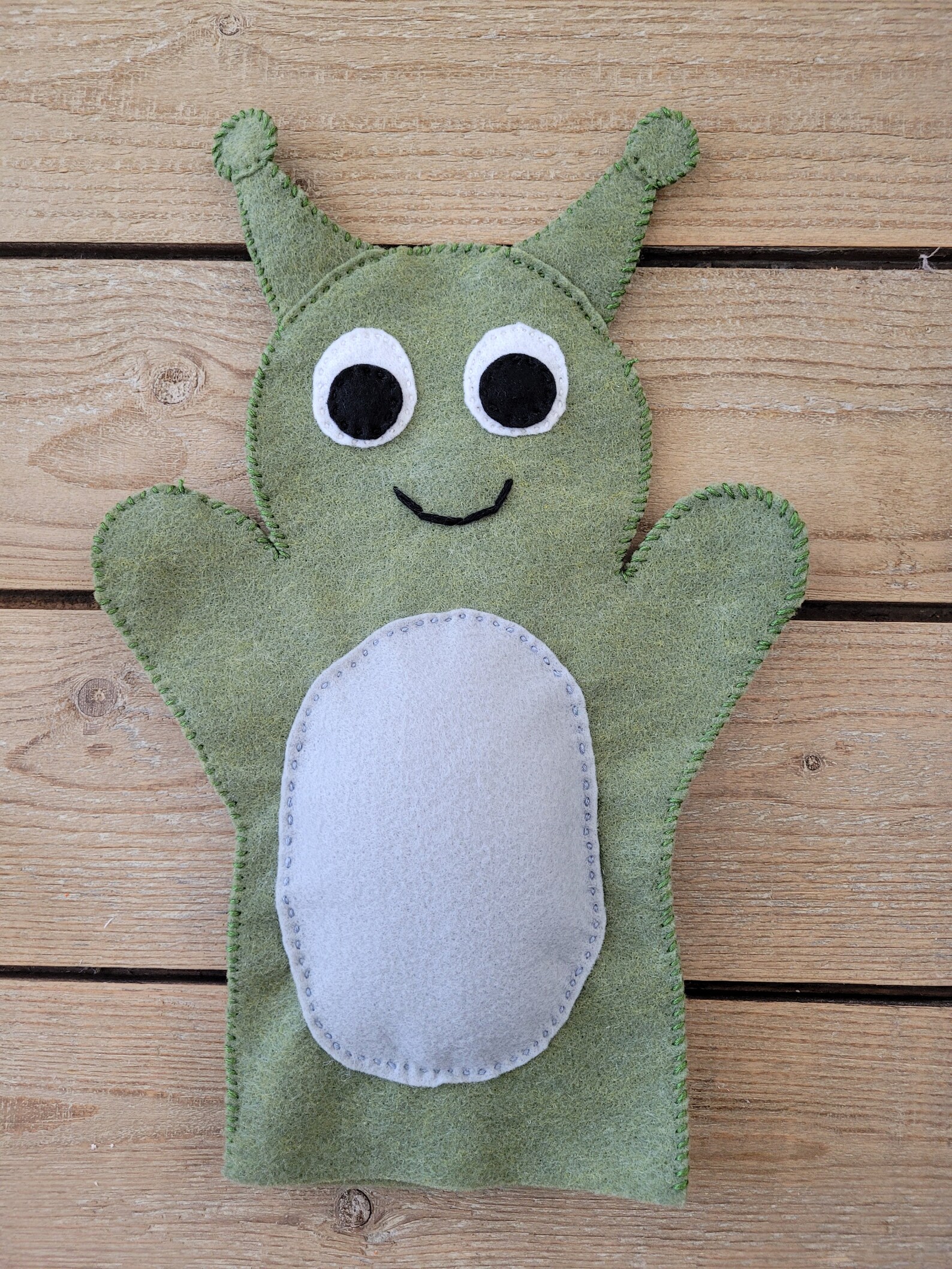 Handmade Felt Alien Puppet & Storybook Set: Preschool Learning Toy - Etsy