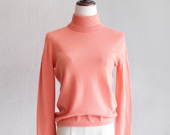 salmon turtleneck