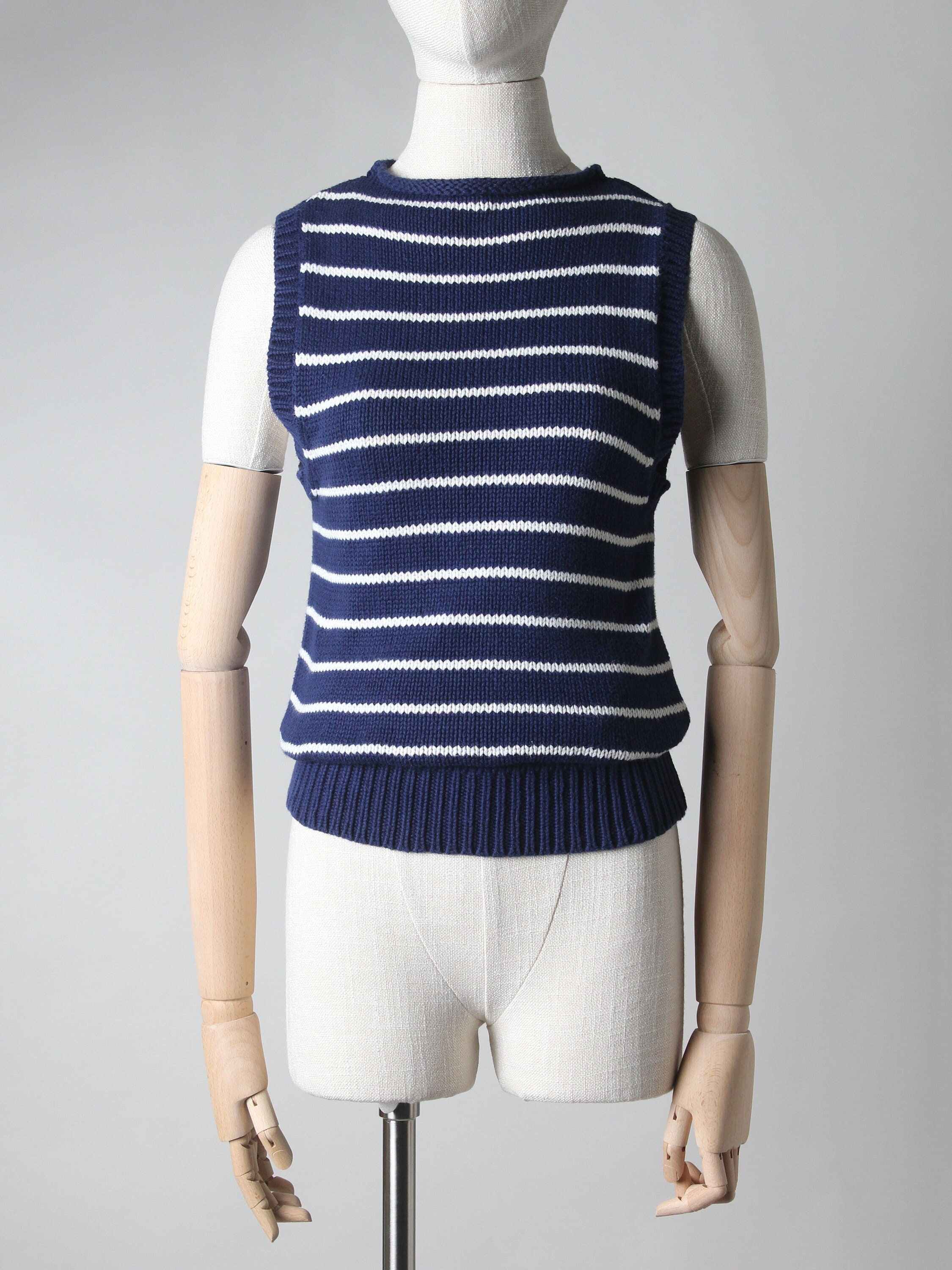 ärmelloser Pullover Pulli Von Zara Breton Streifen Pullover Weste