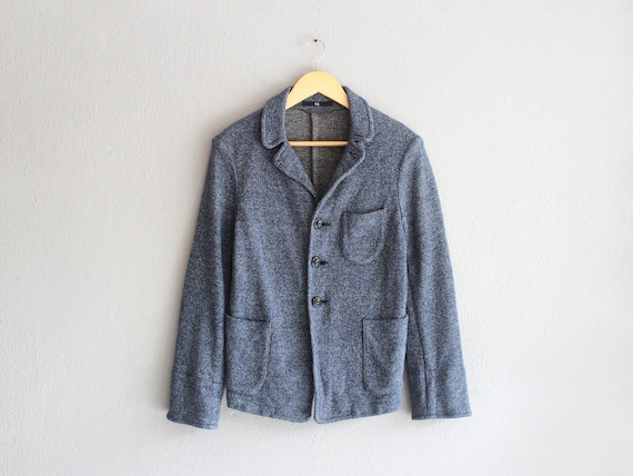 45RPM blue tweed jacket / m