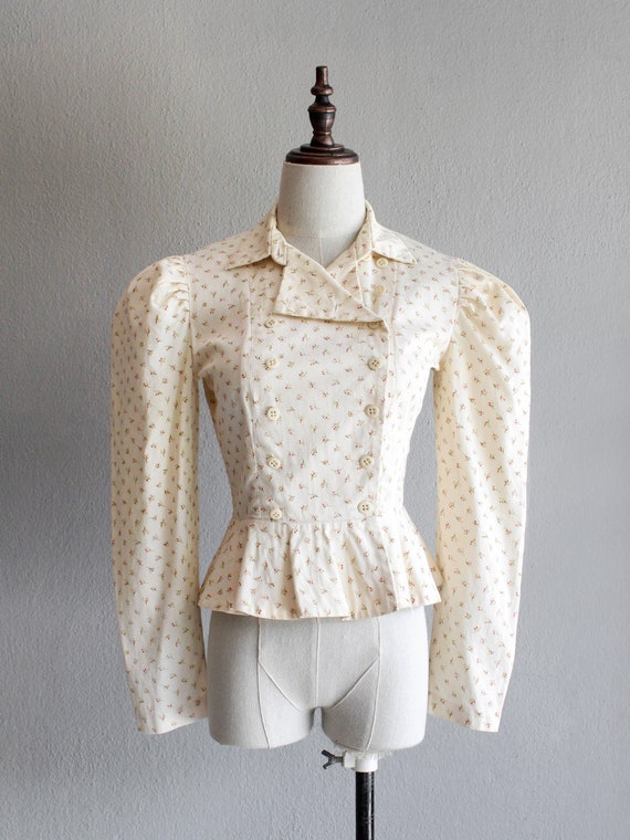 Perry Ellis floral prairie blouse / xs - image 1