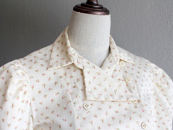 Perry Ellis floral prairie blouse / xs - image 4