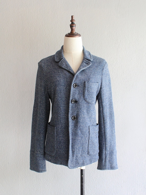 45RPM blue tweed jacket / m