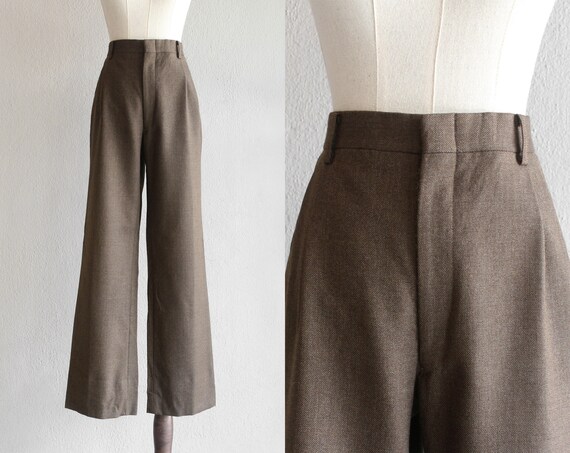 Ted Lapidus brown wool pants / 29"