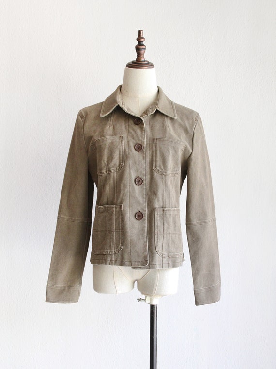 short patch pocket jacket / s m