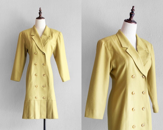 80s citrine blazer dress / s