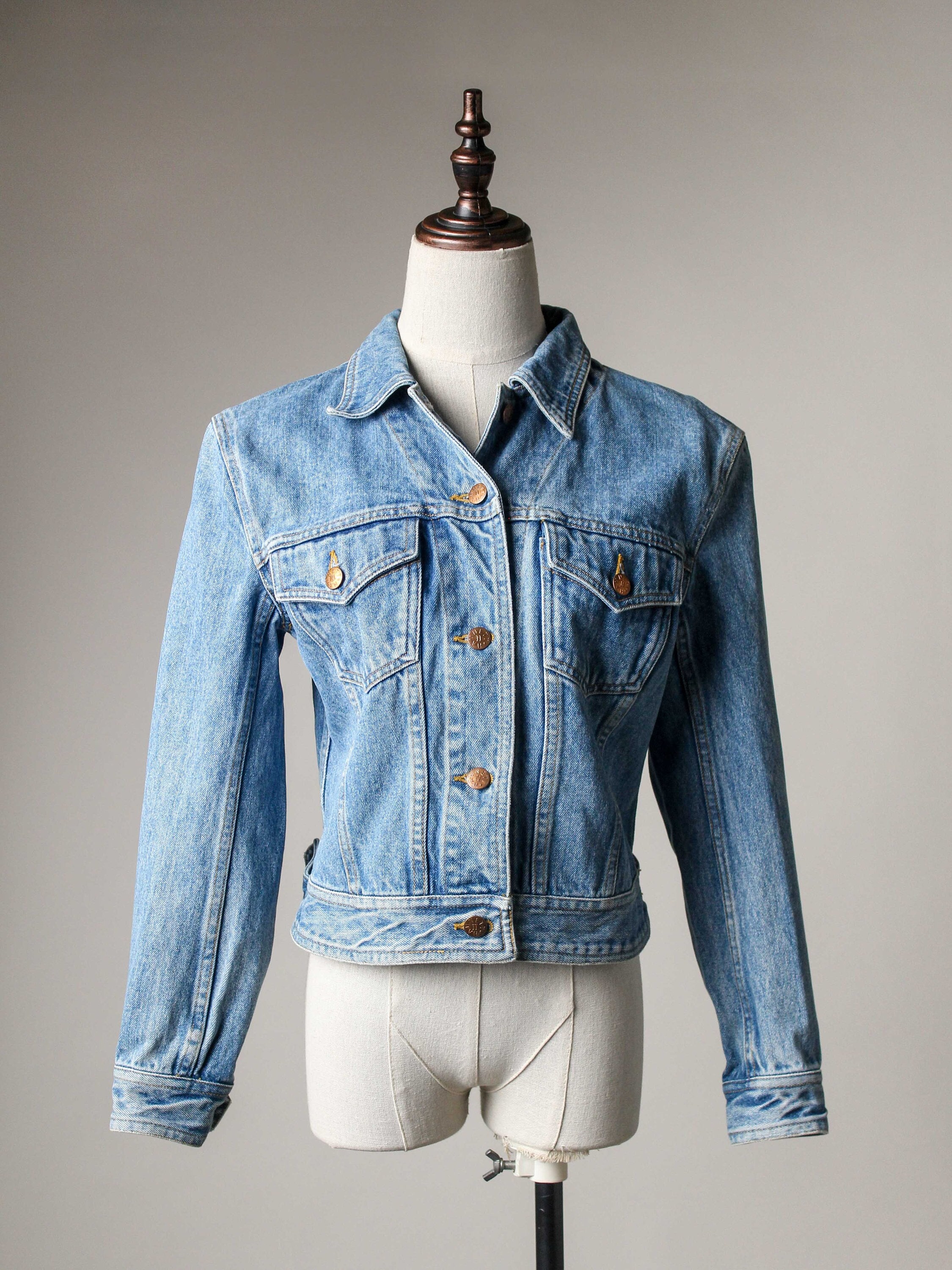 80s Katharine Hamnett Blue Denim Jacket / M - Etsy