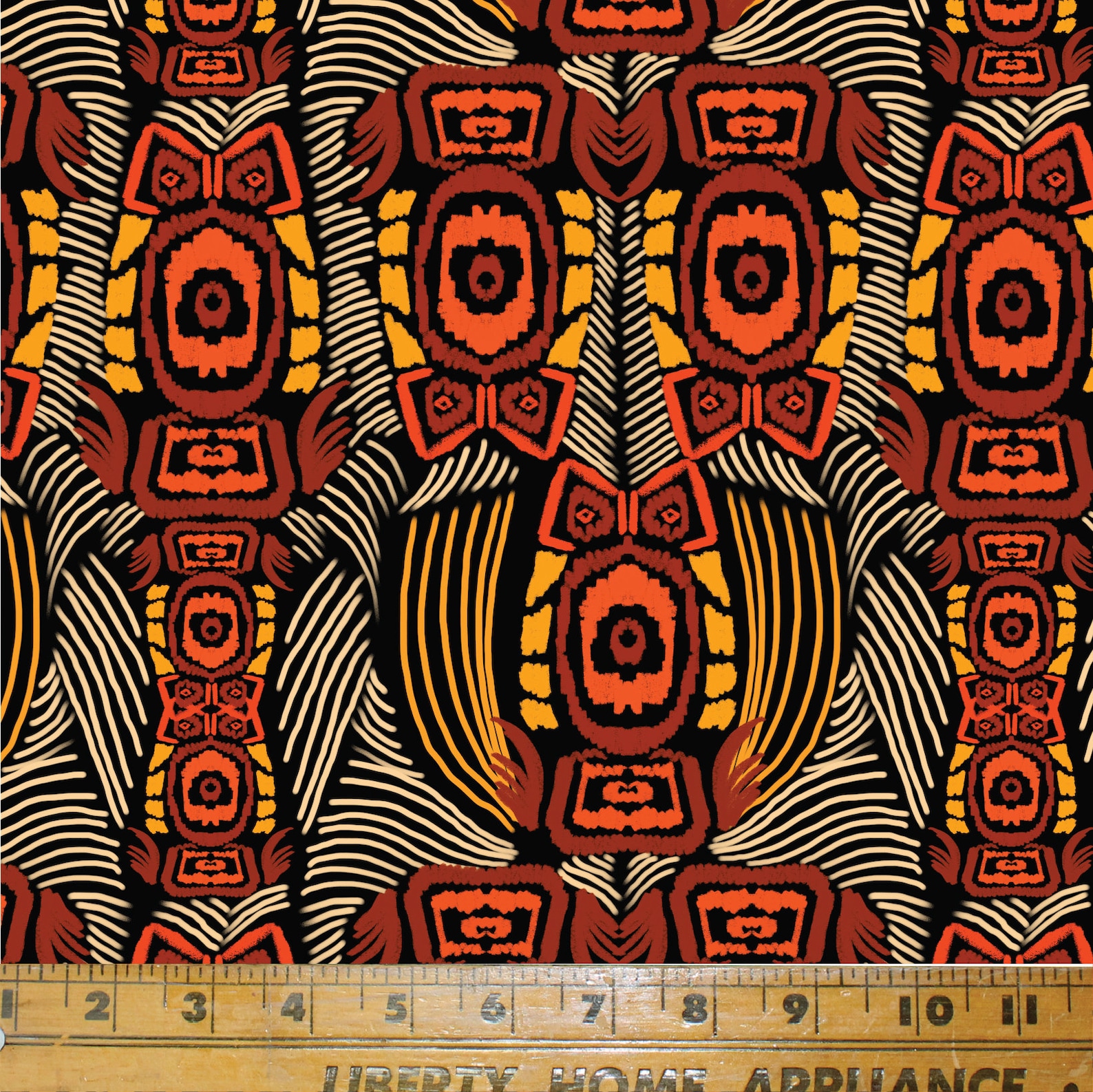 African Tribal Fabric Print in Earth Color. Textile Print / Etsy