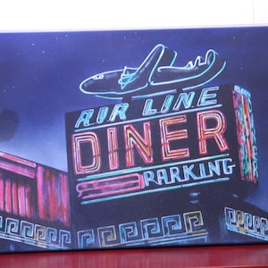 Airline Diner - painting, not a print