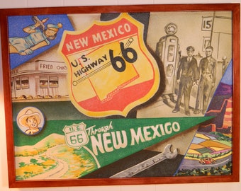 Route 66 Souvenirs - New Mexico painting, not a print