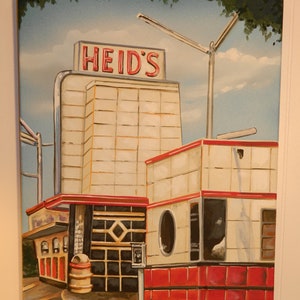Heid&#39;s Hot Dog restaurant Liverpool NY - painting, not a print