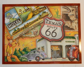 Route 66 Souvenirs - Texas painting, not a print