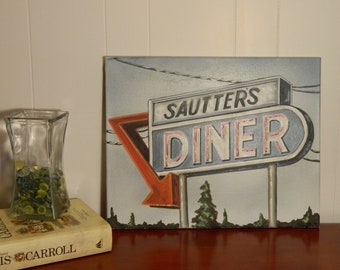 Sautter's Diner - painting, not a print