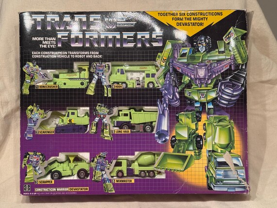 Transformers G1 Devastator Constructicon Warrior Decepticon