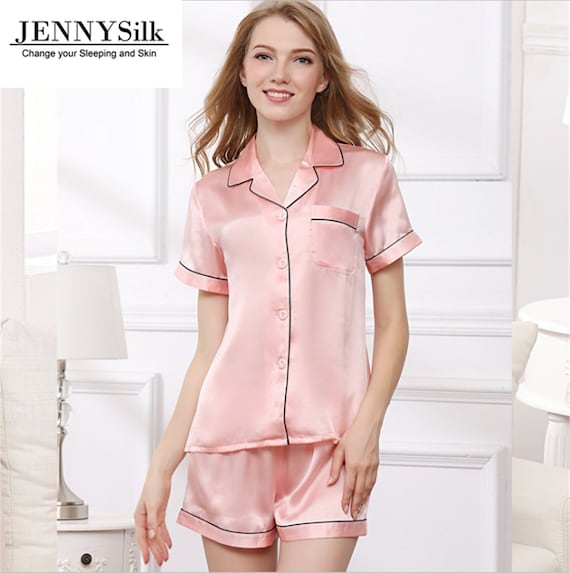 silk shortie pyjamas