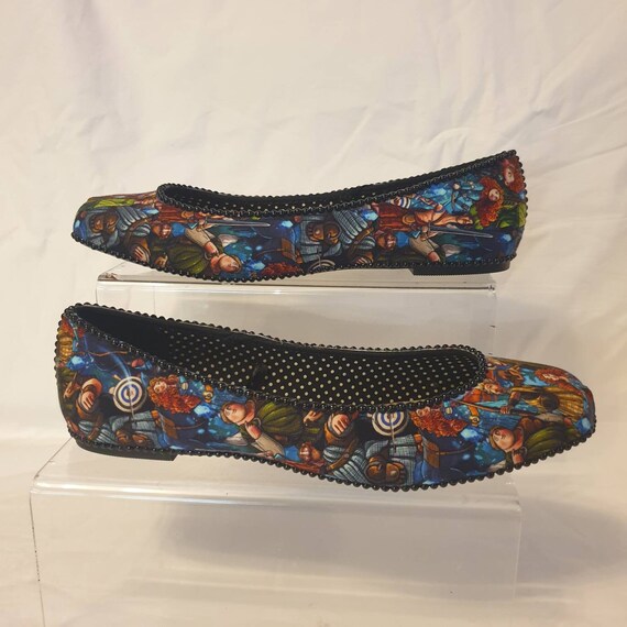 Merida Brave Inspired Ladies Ballet Dolly Shoes Choose Your Size