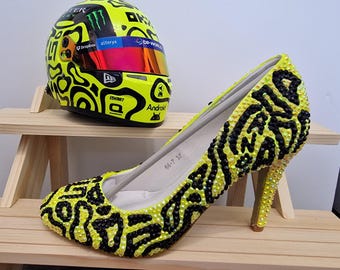 Tacones Lando Norris para mujer, Fórmula Uno