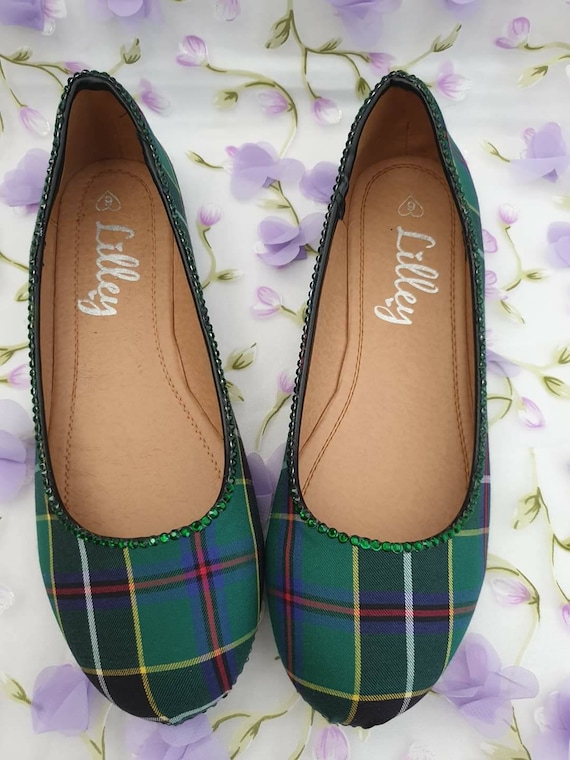 Cornish Hunting Tartan Flat Ballet 