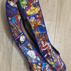 Beauty and beast inspired dolly shoes ladies flats choose your size belle