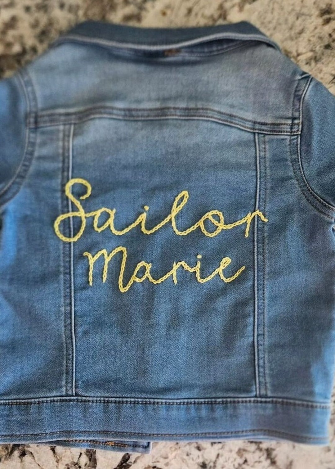 Custom Embroidered Jean Jackets Etsy