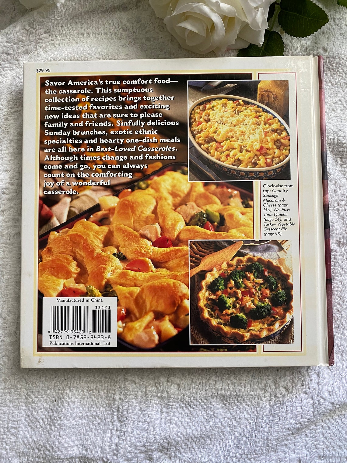90s Vintage Cookbook//Best Loved Casseroles Etsy