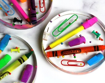 Teacher Appreciation Crayon Coaster