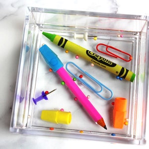 Teacher Appreciation Trinket Dish Catchall Tray - 4x4 Inch Catch-All Tray - Teacher Gift