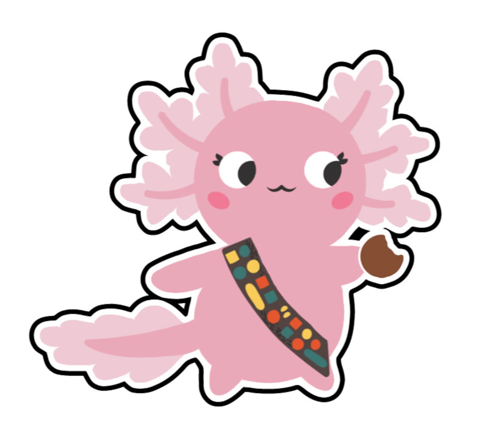Girl Scout Cookie Axolotl 2024 Mascot Digital PNG Image File 10