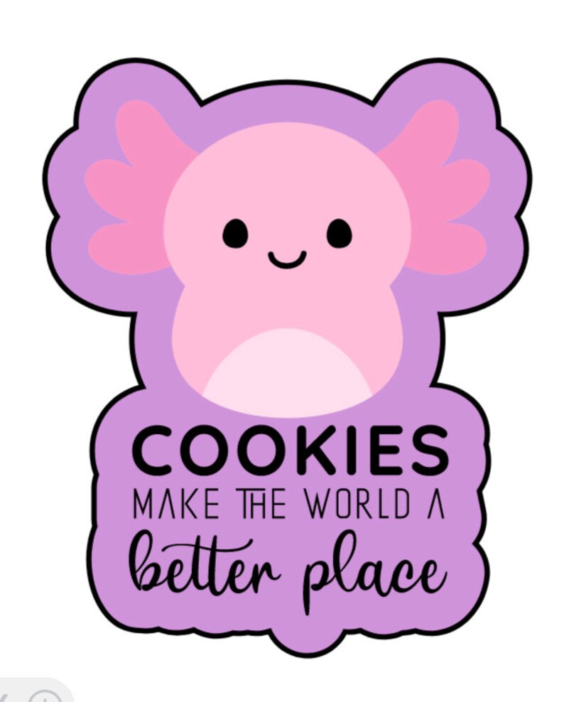 Girl Scout Cookie Axolotl 2023 Mascot Digital PNG Image File Etsy Canada