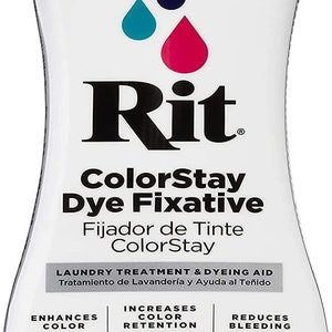 Rit Dye ColorStay Dye Fixative 8oz, Pixiss Tie Dye Accessories Bundle  with