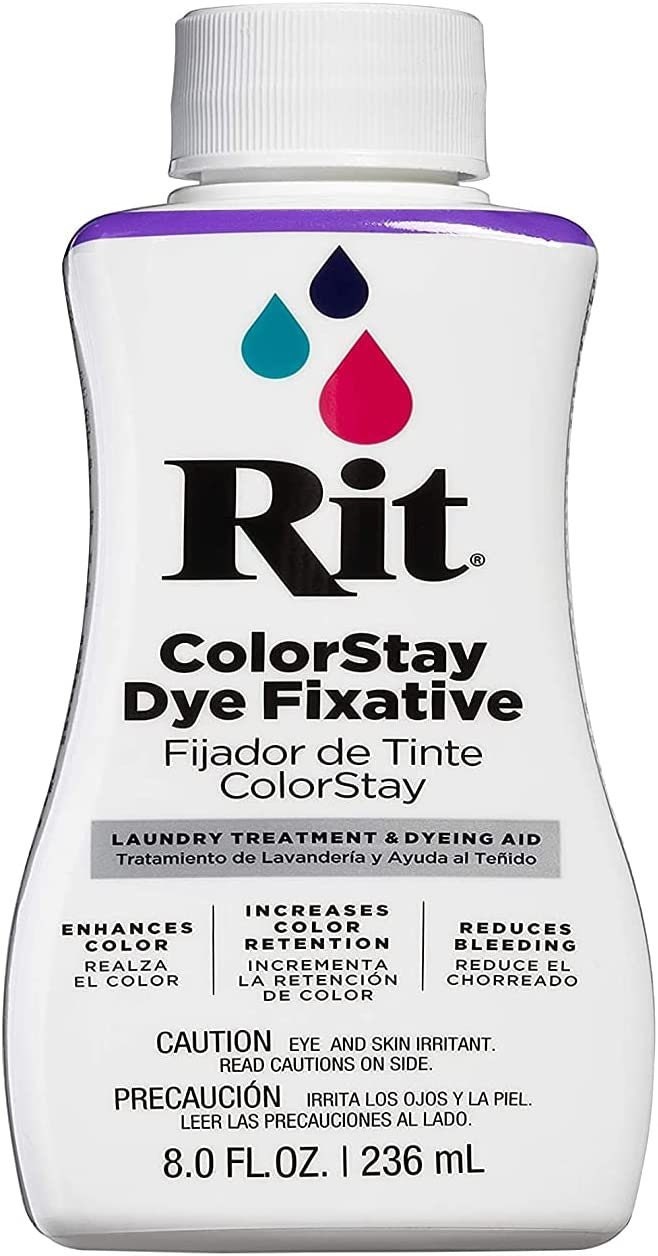 Rit Dye ColorStay Dye Fixative 8oz, Pixiss Tie Dye Accessories Bundle