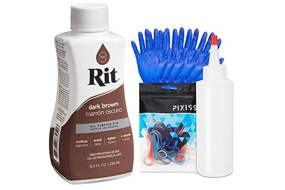 Rit Dye Liquid Dark Brown All-purpose Dye 8oz, Pixiss Tie Dye