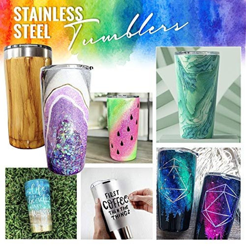 Epoxy Tumblers Kit with Glitter for Tumblers Includes Amazing Etsy