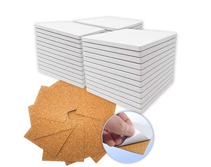 Blank Ceramic Coasters 100 Pack - Etsy