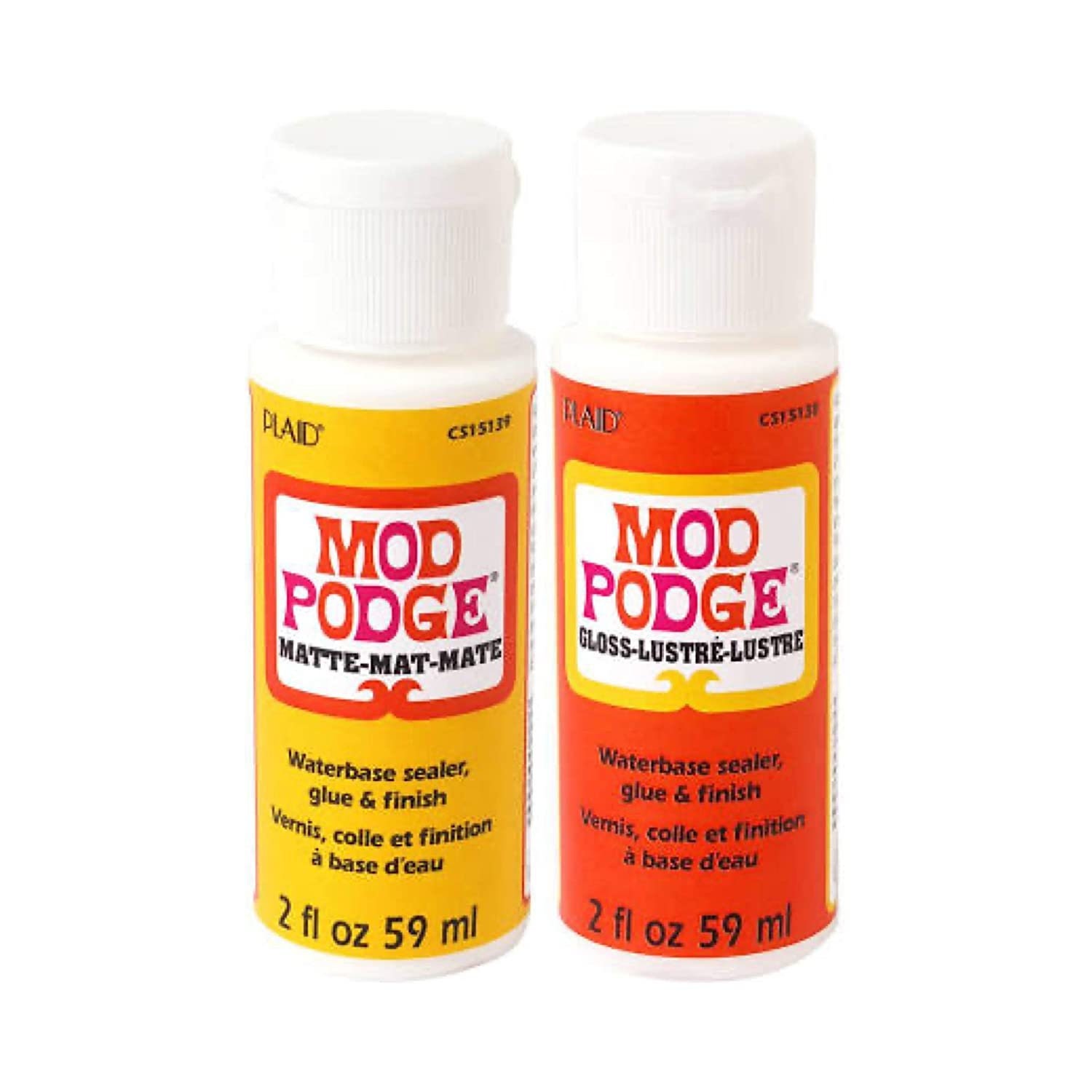 Mod Podge Spray Acrylic Sealer, 12 ounce, Gloss & CS11301 Waterbase Sealer,  Glue and Finish, 8 Oz, Matte