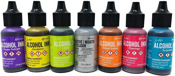 Ranger Alcohol Inks Set (50 Pack) Tim Holtz Brand Alcohol Inks and 10  Pixiss Alcohol Ink Blending Tools for Alcohol Ink Paper (Assorted Colors,  No