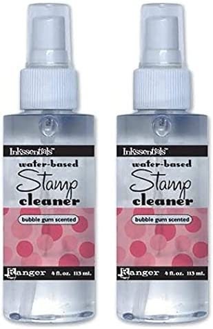 Ranger Inkssentials Water-Based Stamp Cleaner Spray & Rub It Scrub It  Cleaning Pad