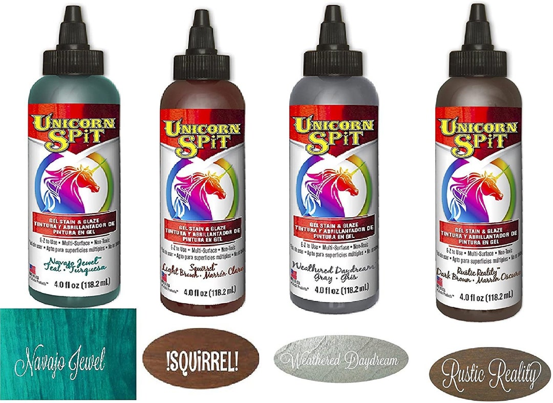 Unicorn SPiT Gel Stain & Glaze in One - 10 Paint Collection 8 oz