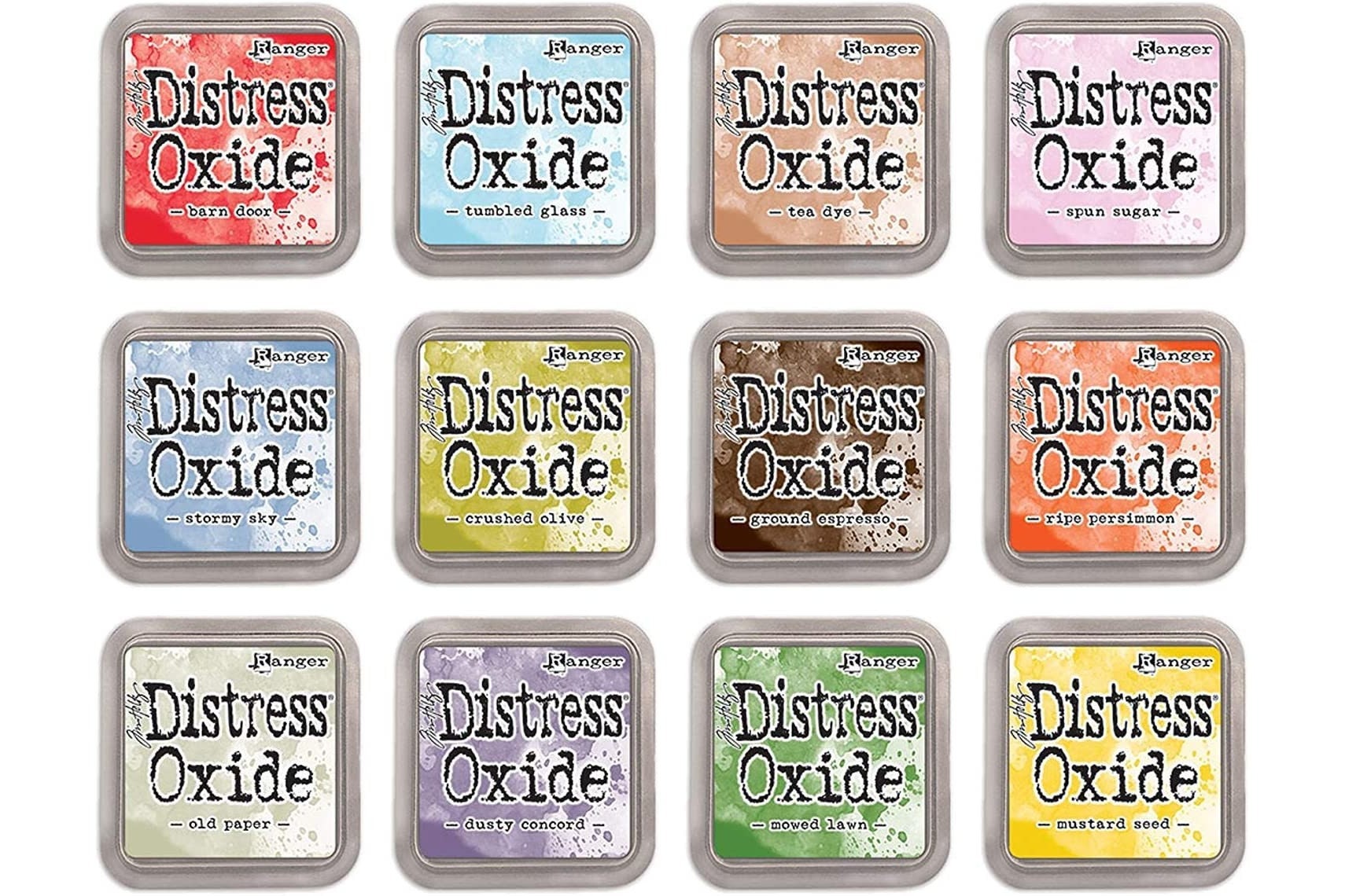 Distress Oxide Ink Pads, Set 5 late 2018, by Tim Holtz, All 12