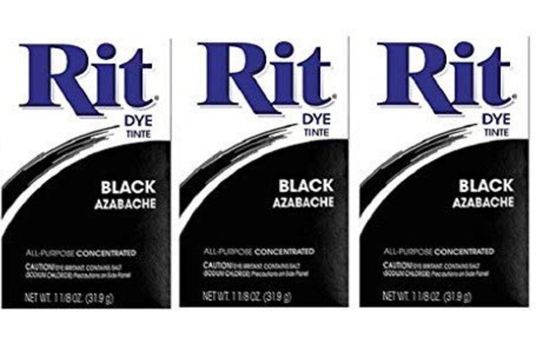 Rit Concentrated Powdered Fabric Dye Black 1.13 Oz Pack of Etsy